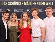 Weltpremiere von "Das schönste Mädchen der Welt" auf dem Filmfest München 2018 am 29.06.2018 im mathäser Filmpalast mit Luna Wedler, Aaron Hilmer, Damian Hardung, YouTuber Jonas Ems, Youtuberin Julia Beautx u.v.a.m.  (©Foto: Martin Schmitz